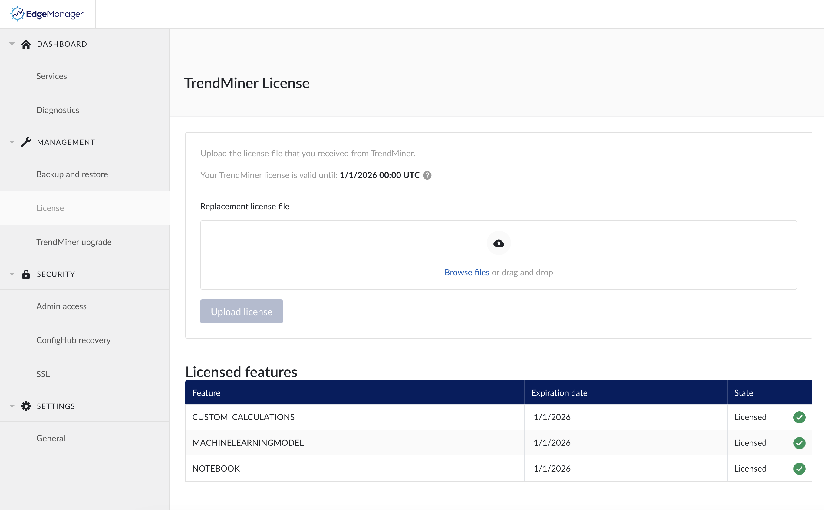 license edge manager 2024.R1.1 custom calculations