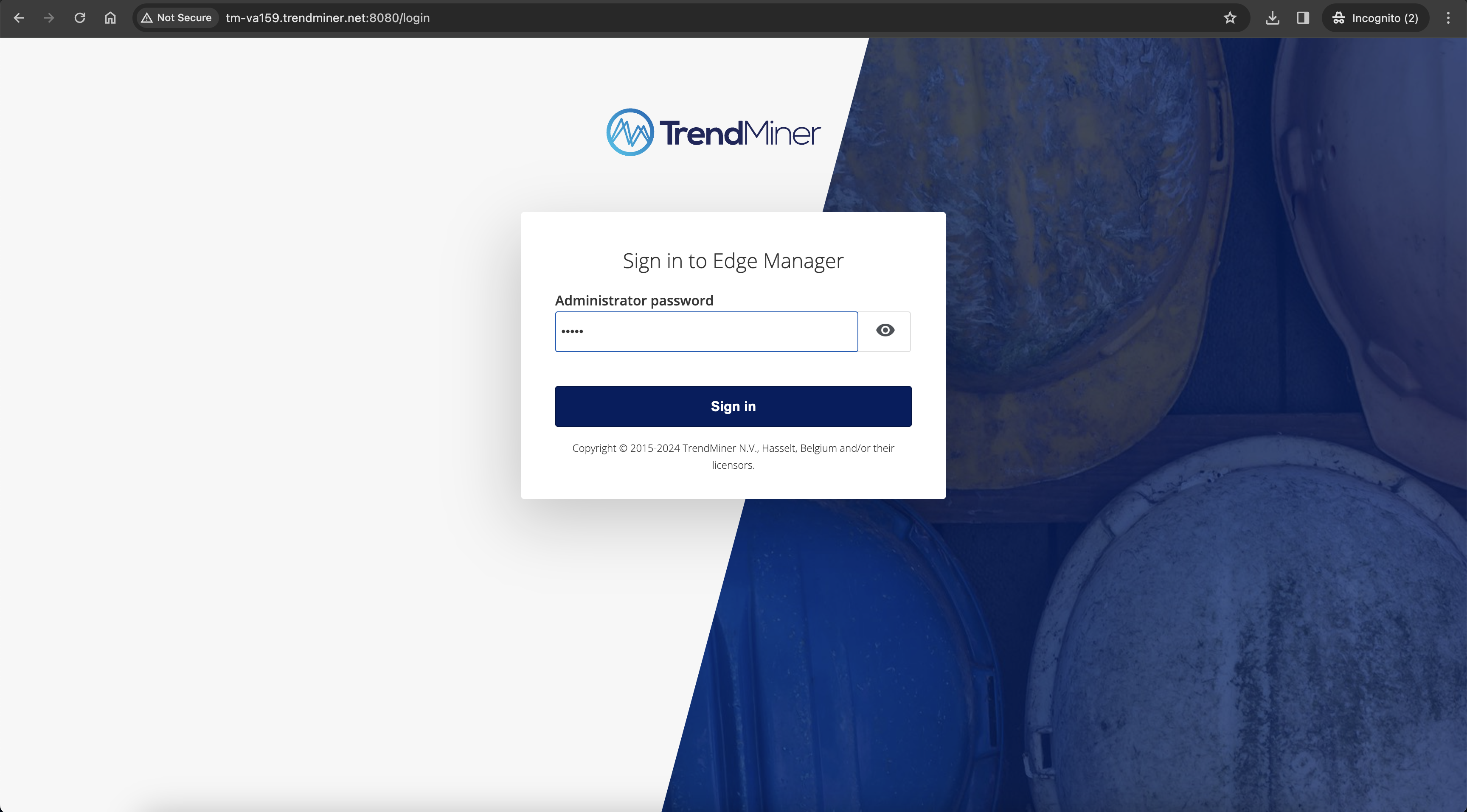 edge manager login 2023.R4.0