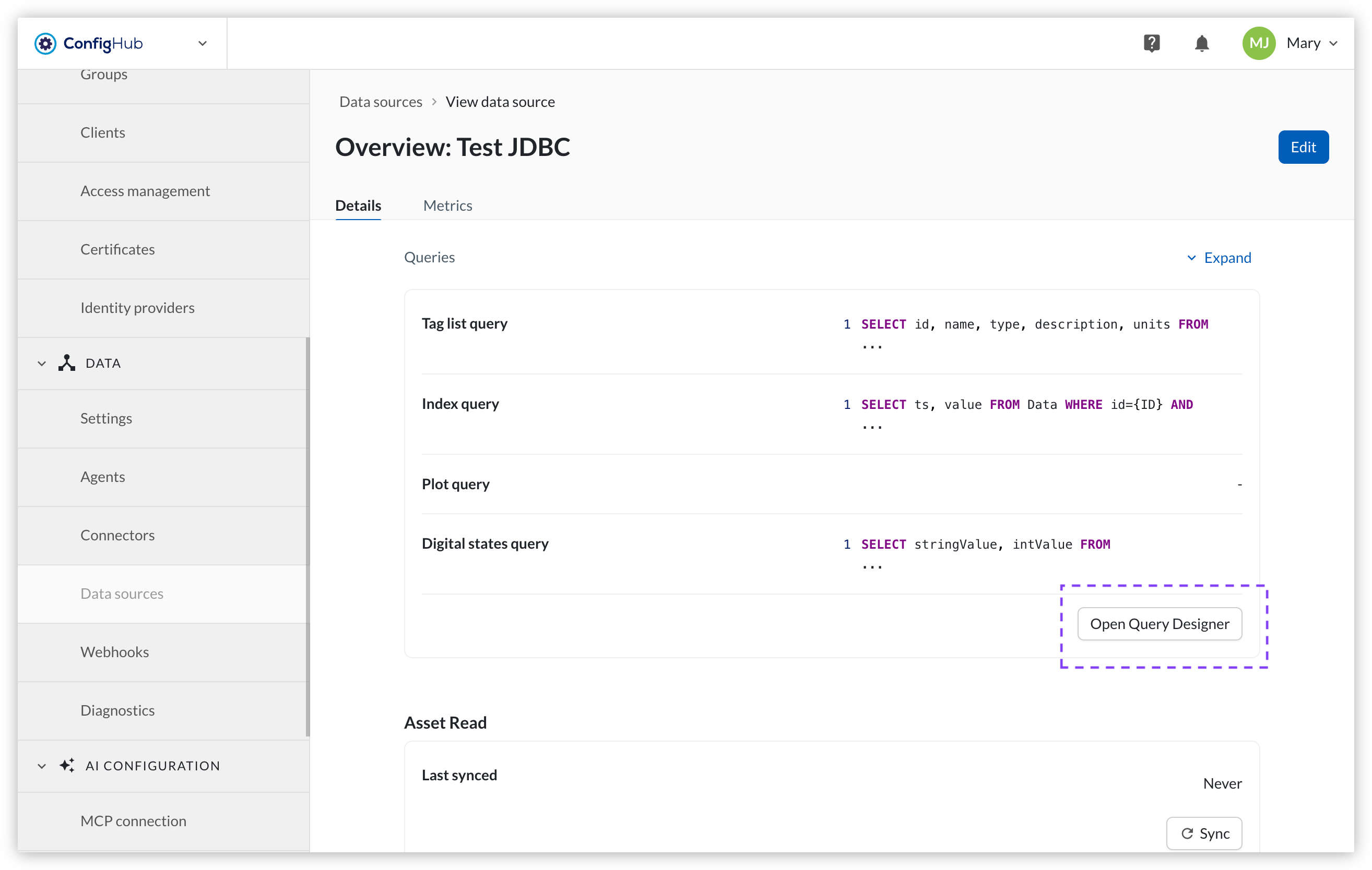 2026_R3_ConfigHub_QueryDesigner_OpenQueryDesigner.png