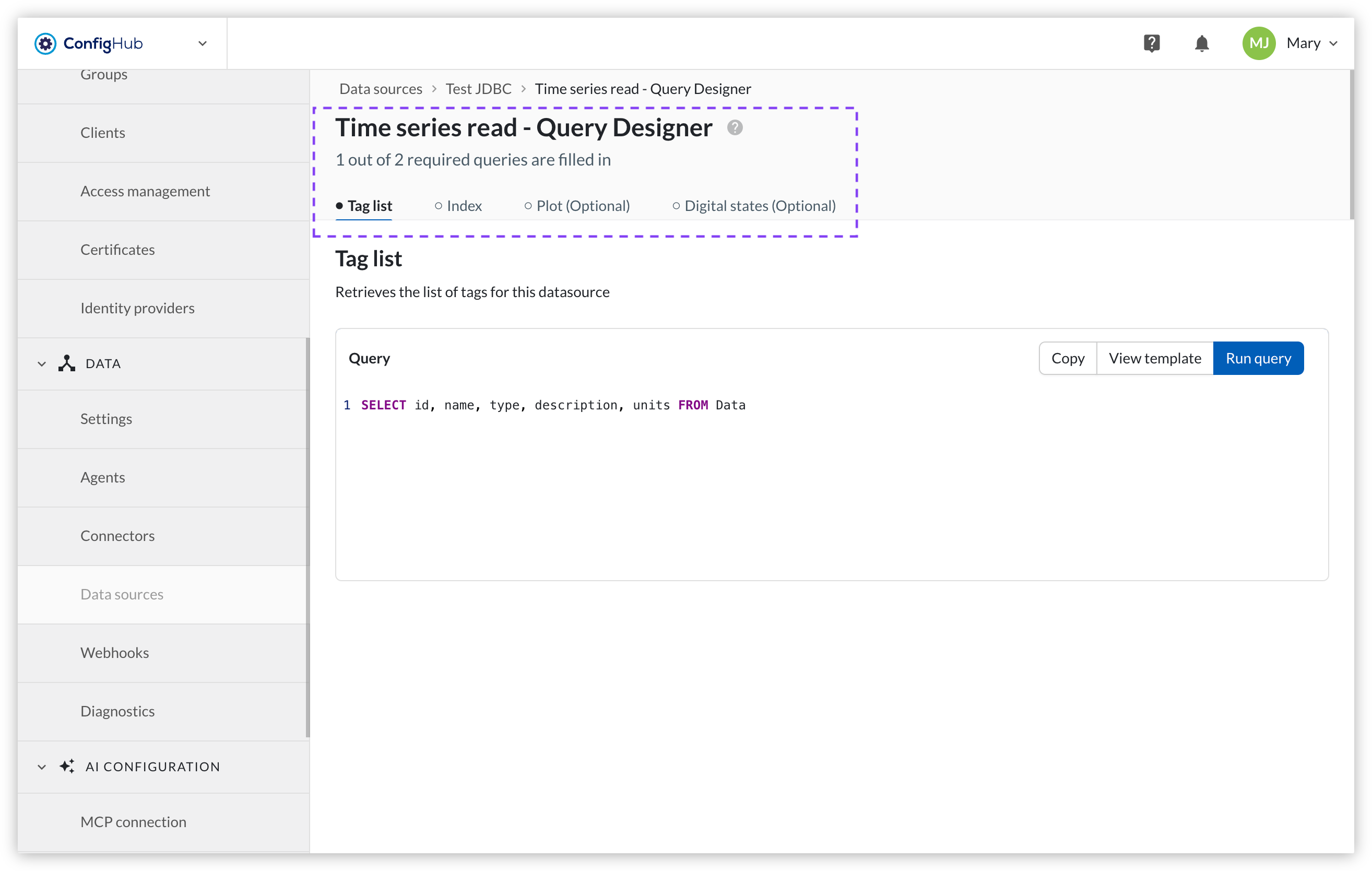 2026_R3_ConfigHub_QueryDesigner_Tabs.png